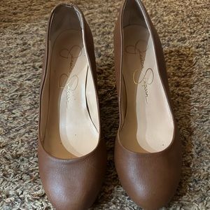 Jessica Simpson brown wedges